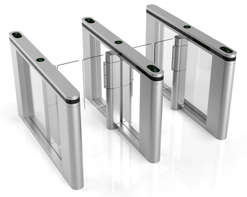 Fast Speed Stainless Steel Flap Barrier Turnstile 6 Groups Sensor For Banks